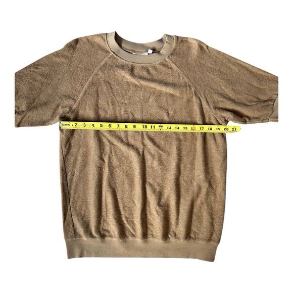 Jungmaven Short Sleeve Raglan Sherpa Sweatshirt Unisex Medium Organic Cotton - Picture 3 of 9